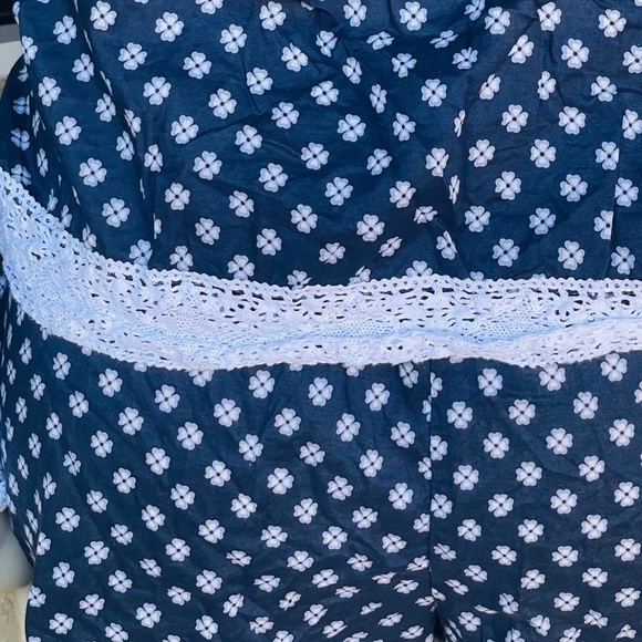 Charter Club Lace Trim Notch Collar Pajama Set - Picture 9 of 9